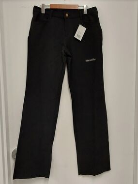BalancePlus Curling Black Straight-Leg Pants